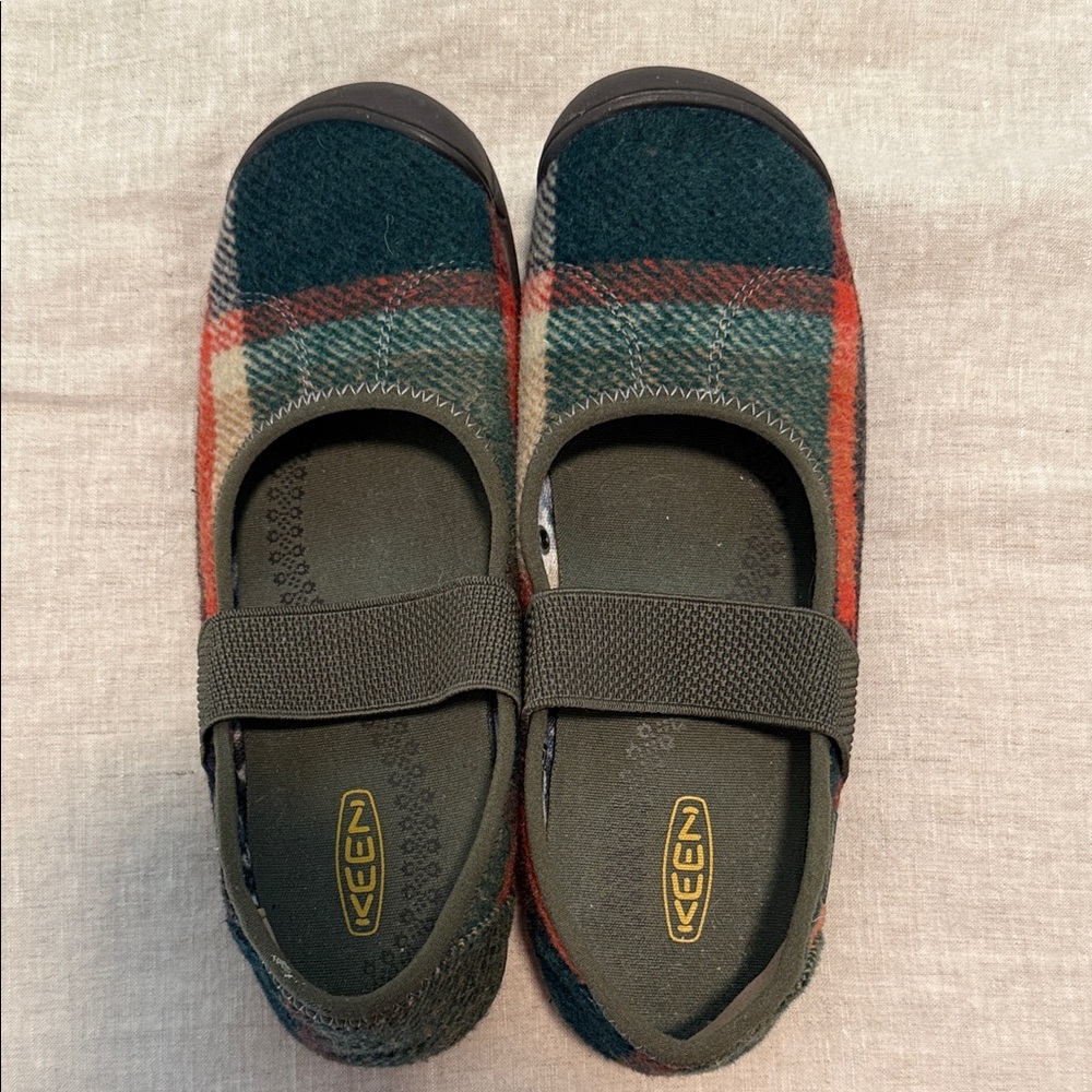 KEEN Women’s Plaid Slip-On Mary Jane’s